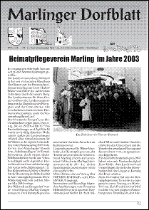 Marlinger Dorfblatt, Ausgabe März 2004