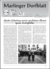 Marlinger Dorfblatt, Ausgabe März 2005