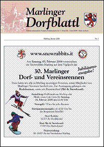 Marlinger Dorfblattl, Ausgabe Jänner 2006
