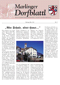 Marlinger Dorfblattl, Ausgabe Mai 2006