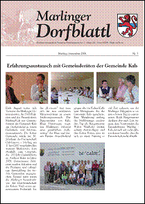 Marlinger Dorfblattl, Ausgabe Sept. 2006